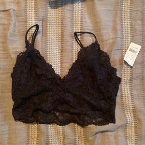 NWT PacSun Black Lace Bralette